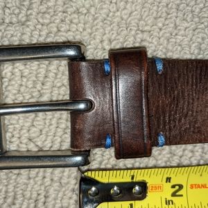 Brown leather belt